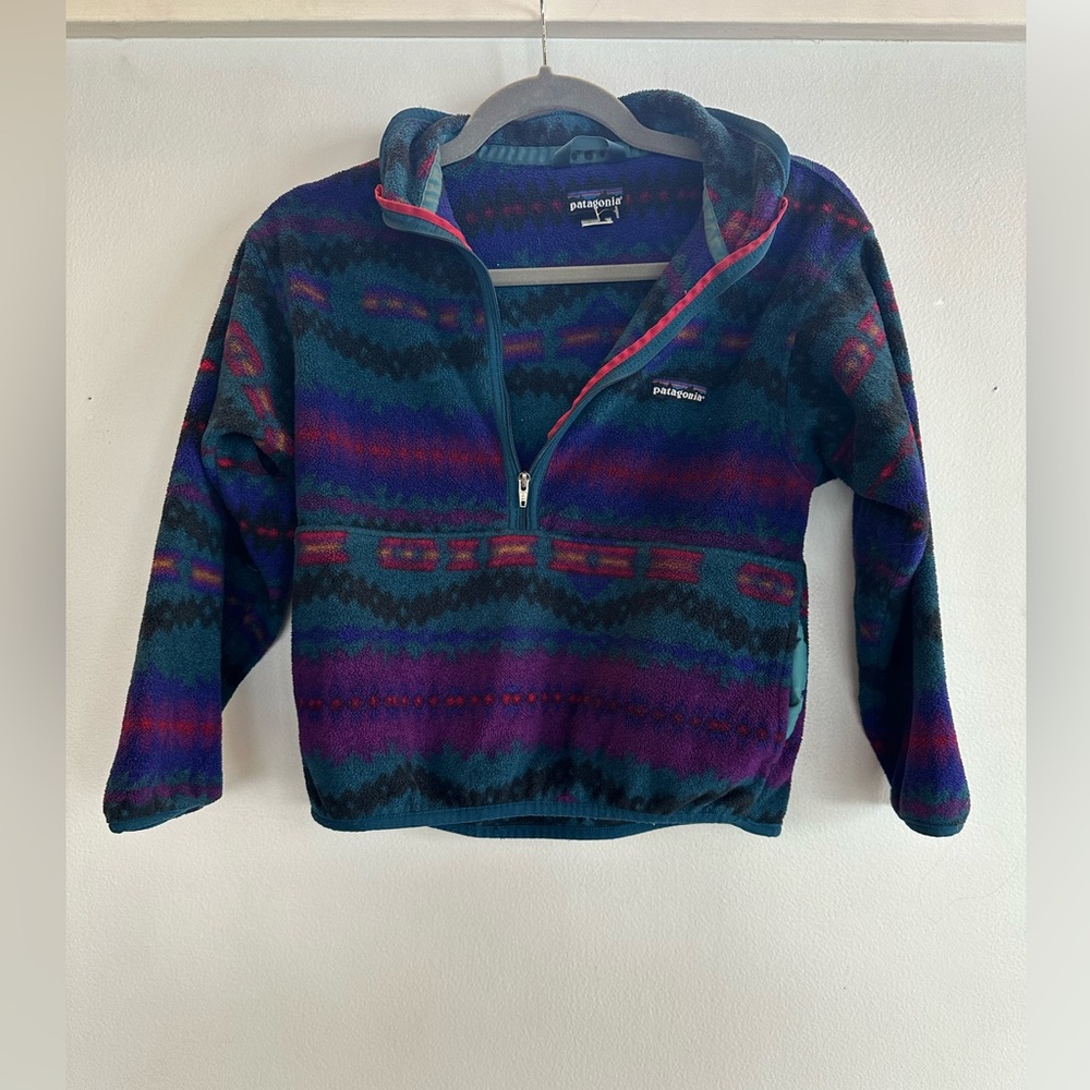 Kids Patagonia fleece pullover